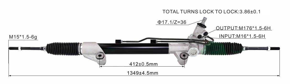 FOTON tunland Hydraulic Power Steering Rack | KITLAMT