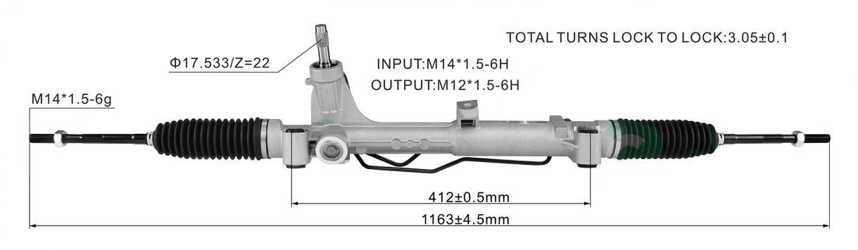 Fiat Linea Hydraulic Power Steering Rack | KITLAMT