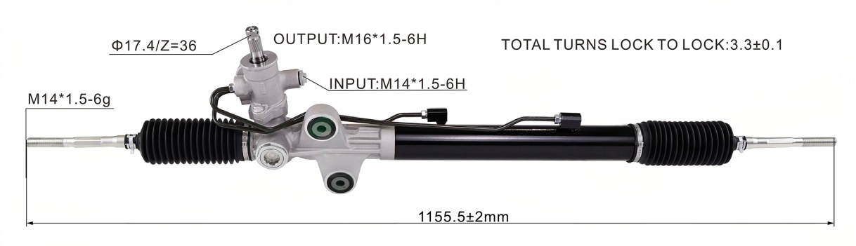 Ouge  YD2 Hydraulic Power Steering Rack | KITLAMT