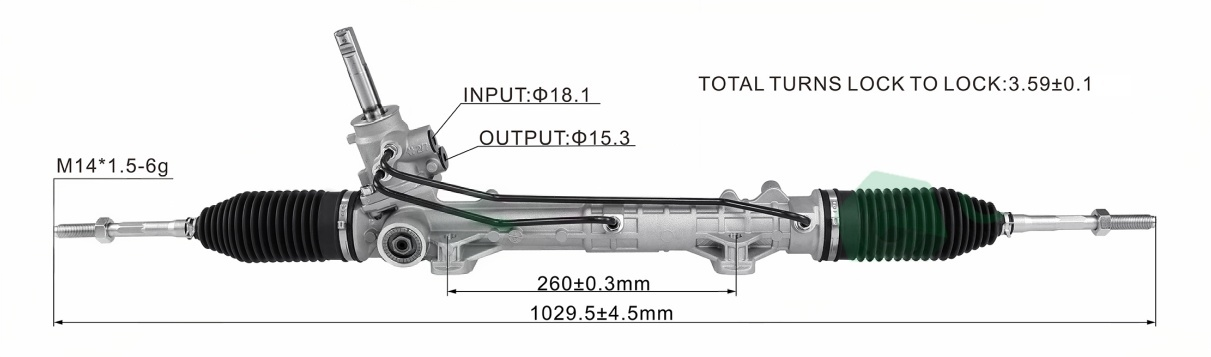 Citroen C3 Hydraulic Power Steering Rack | KITLAMT