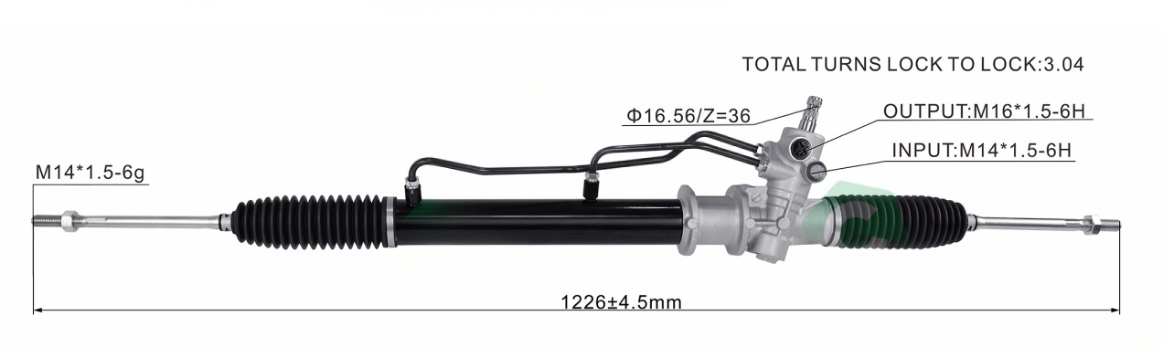 L300 2WD Hydraulic Power Steering Rack | KITLAMT