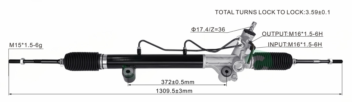 JAC Steering Rack H106F-3411010HL | KITLAMT