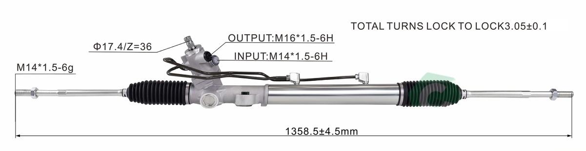 D71W D81W 太空 Hydraulic Power Steering Rack | KITLAMT