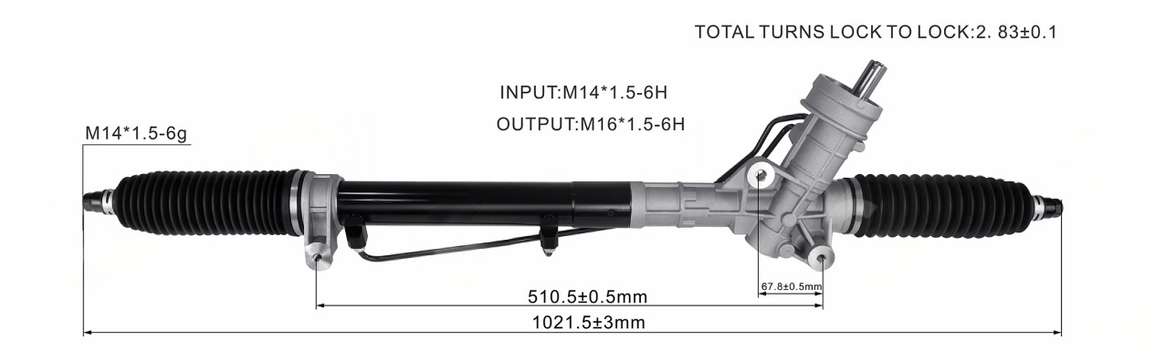 Passat B5 Hydraulic Power Steering Rack | KITLAMT