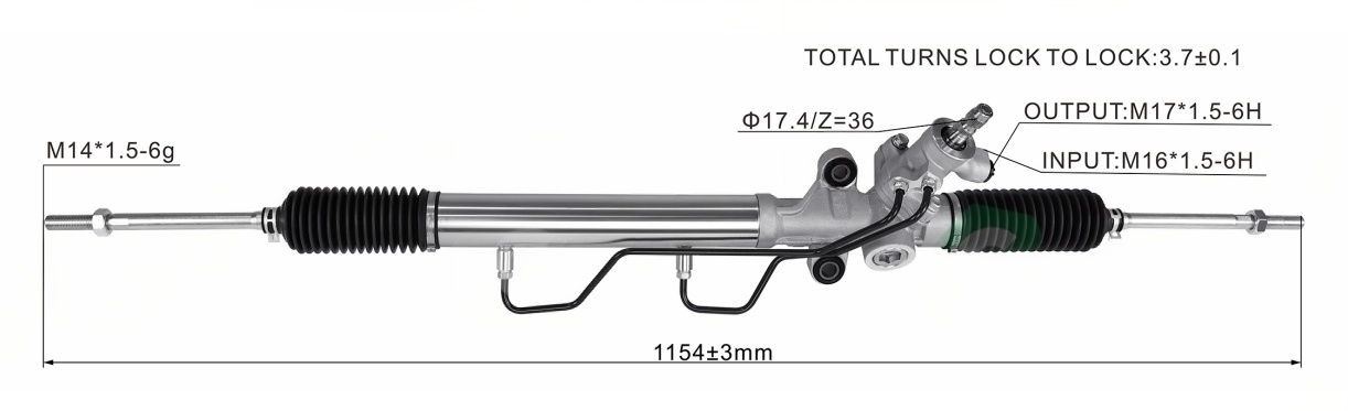 J200大发 Hydraulic Power Steering Rack | KITLAMT
