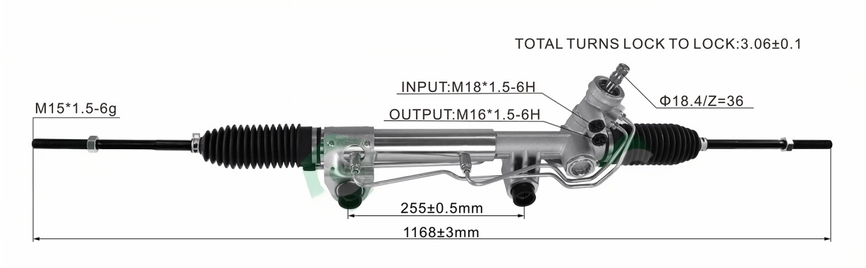 Dodge Dakota 1991-93 2WD Hydraulic Power Steering Rack | KITLAMT