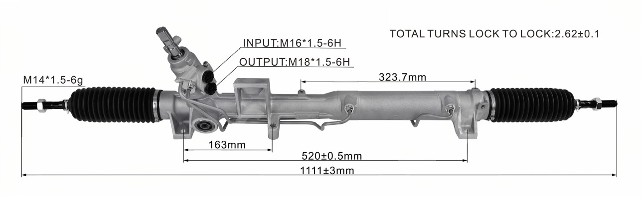 XC90 S80 牙口 Hydraulic Power Steering Rack | KITLAMT