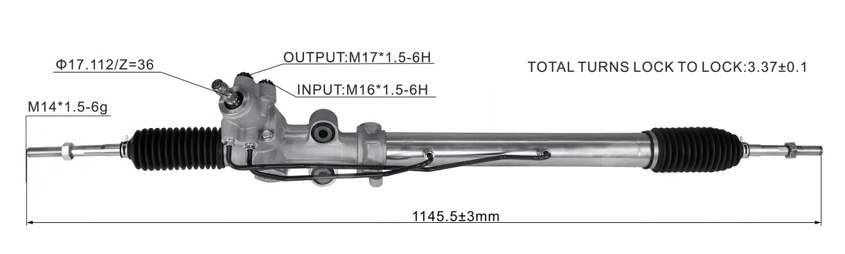 JZS160 UZS161 GS300 Hydraulic Power Steering Rack | KITLAMT