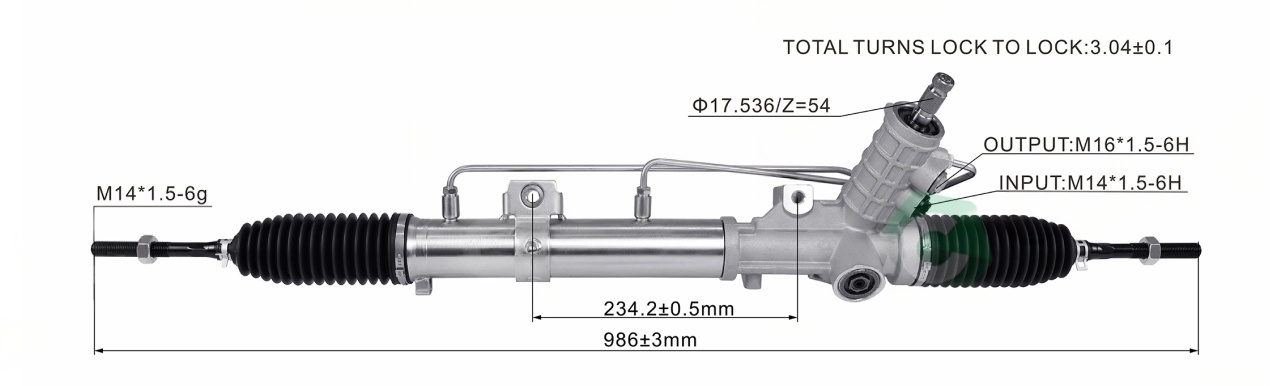 BMW 3  E46 Hydraulic Power Steering Rack | KITLAMT