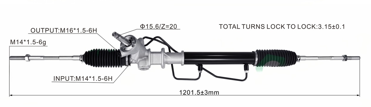 Subaru Forester 02-07 Hydraulic Power Steering Rack | KITLAMT