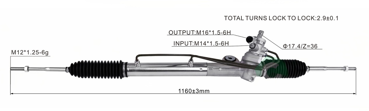 Nissan almera n16 2000-2006 Hydraulic Power Steering Rack | KITLAMT
