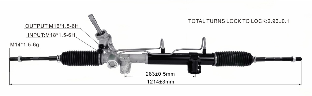 JEEP COMPASS/PATRIOT 2WD 07- Hydraulic Power Steering Rack | KITLAMT