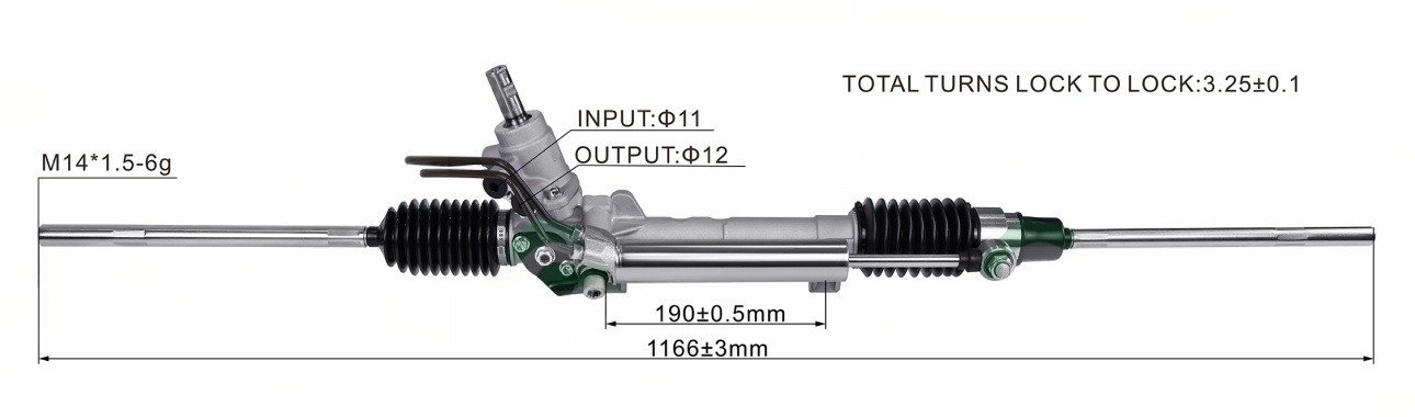 PEUGEOT PARTNER 1996 - 2015 Hydraulic Power Steering Rack | KITLAMT