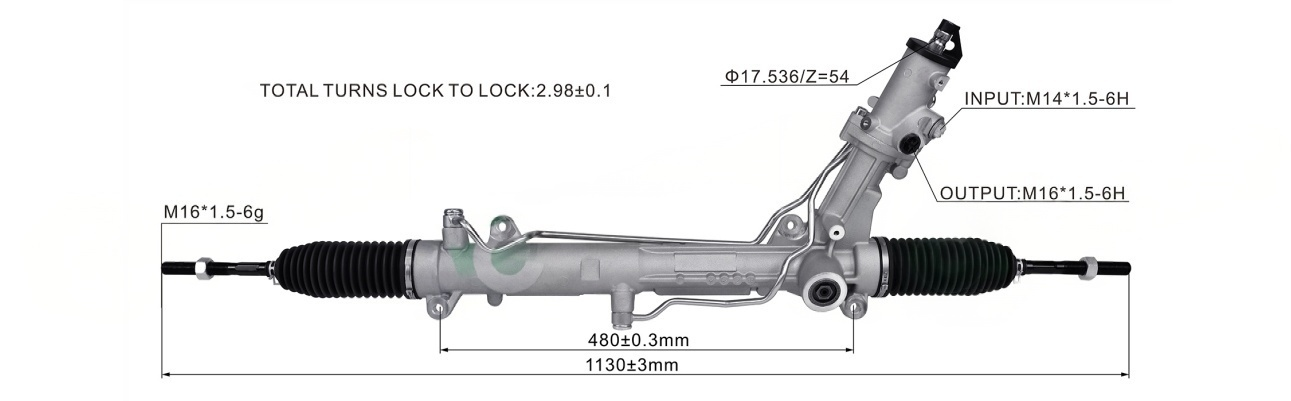 E60 520I 不带电感 Hydraulic Power Steering Rack | KITLAMT