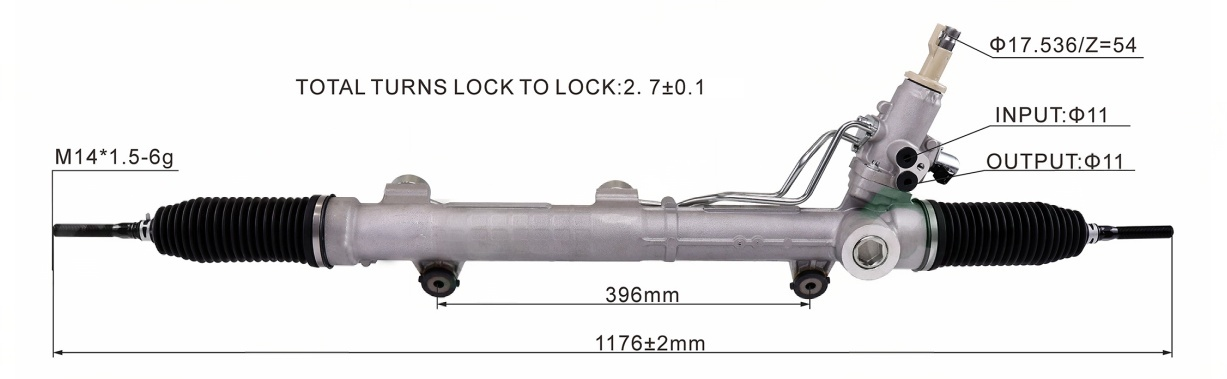 Mercedes Benz GL350/GL450/GL550, ML500 Hydraulic Power Steering Rack | KITLAMT
