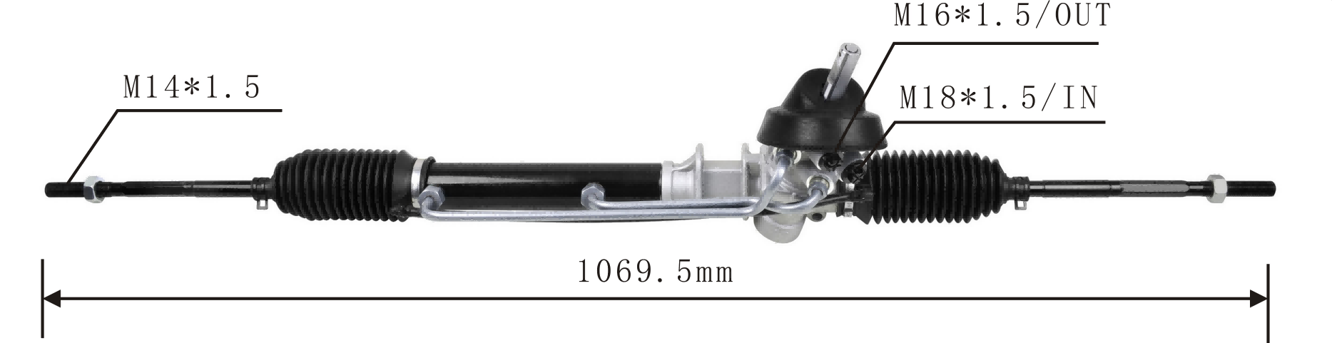 Chevrolet Tornado 2012-2017 Hydraulic Power Steering Rack | KITLAMT