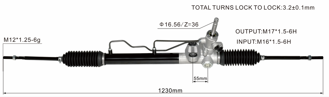 Mitsubishi Cedia 2000- Hydraulic Power Steering Rack | KITLAMT