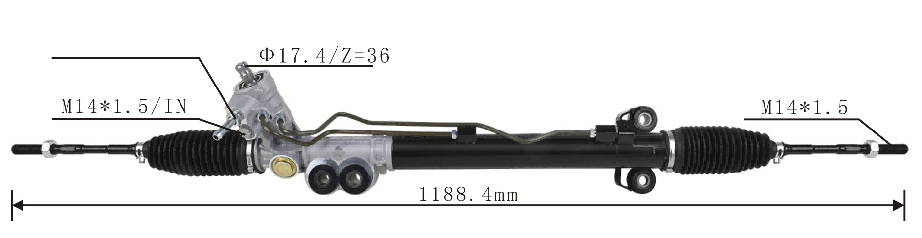 Infiniti FX35 S50 2003- Hydraulic Power Steering Rack | KITLAMT