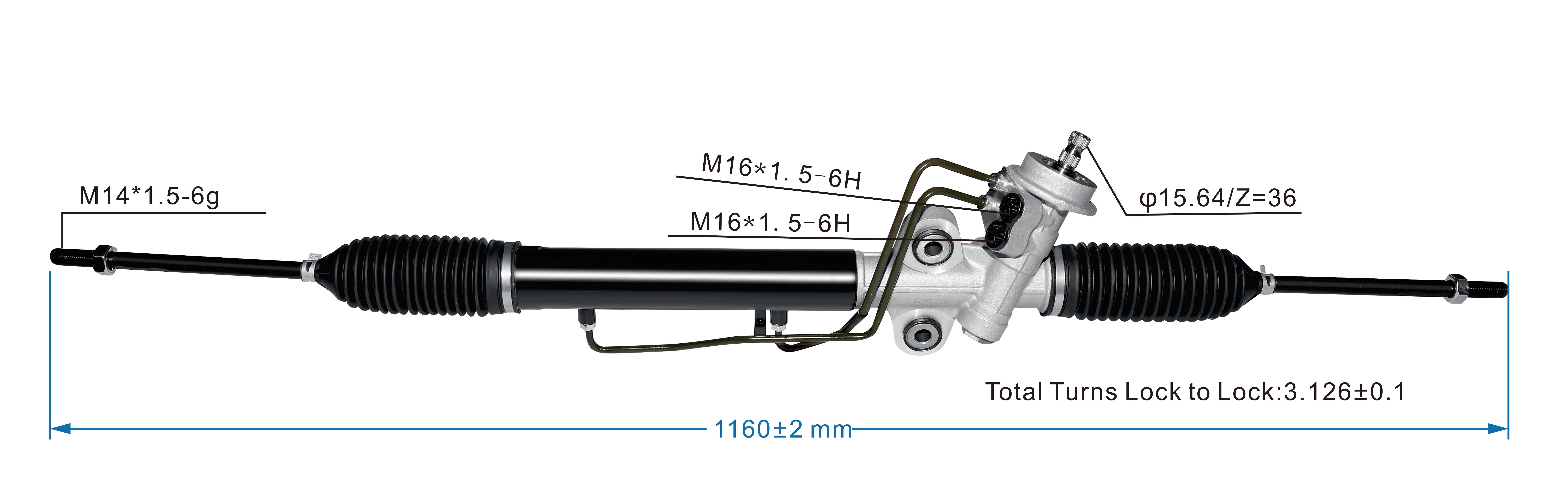 Kia Carens 2002-2006 Hydraulic Power Steering Rack | KITLAMT