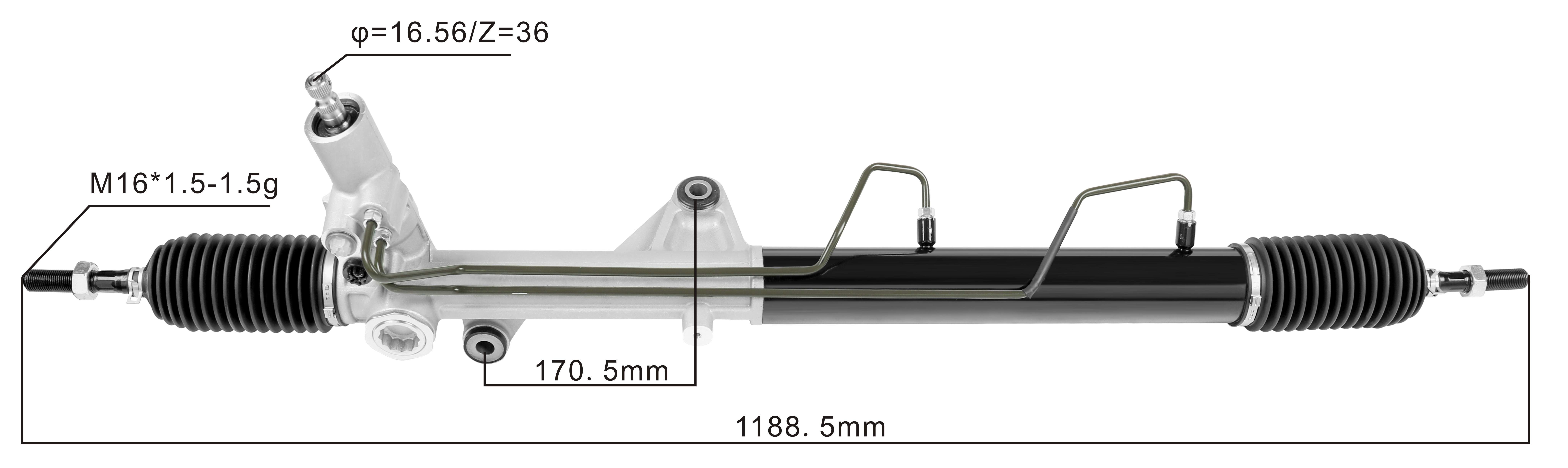 Kia Borrego 2008- Hydraulic Power Steering Rack | KITLAMT