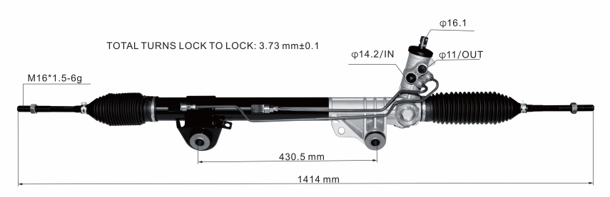 FORD EXPEDITION 2011-2014 Hydraulic Power Steering Rack | KITLAMT