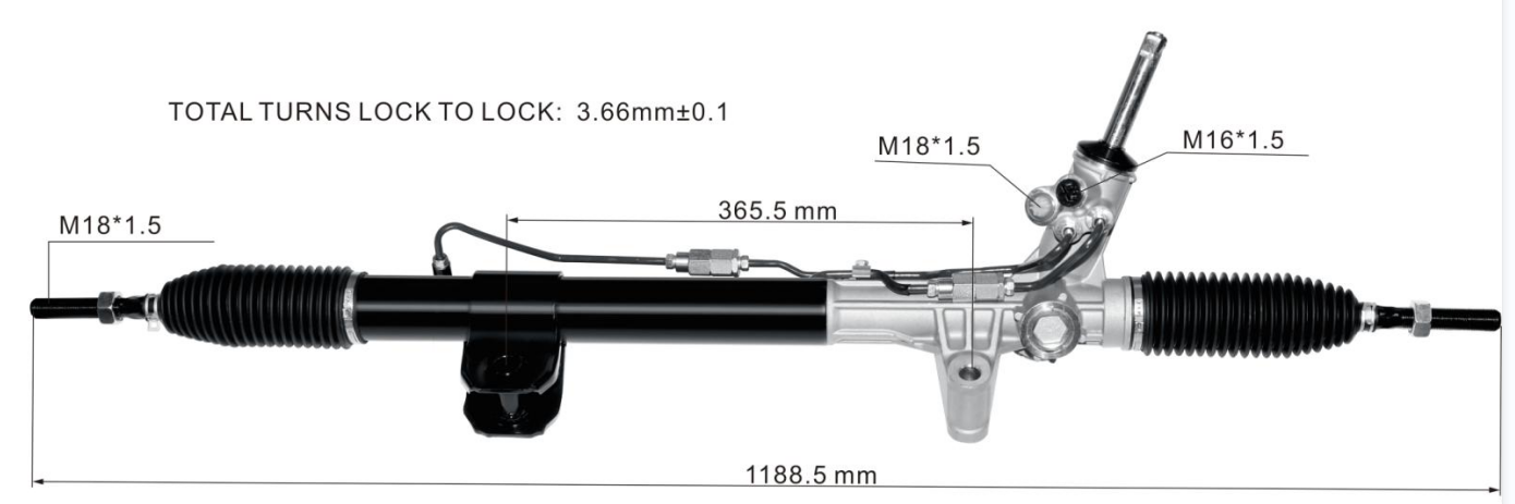 DODGE DURANGO 2011-2015 Hydraulic Power Steering Rack | KITLAMT