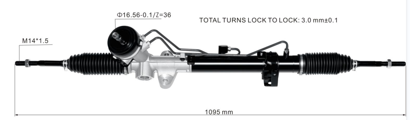 Hyundai Accent 2011- Hydraulic Power Steering Rack | KITLAMT