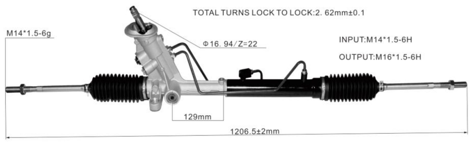 Audi A1 2010-2015 Hydraulic Power Steering Rack | KITLAMT