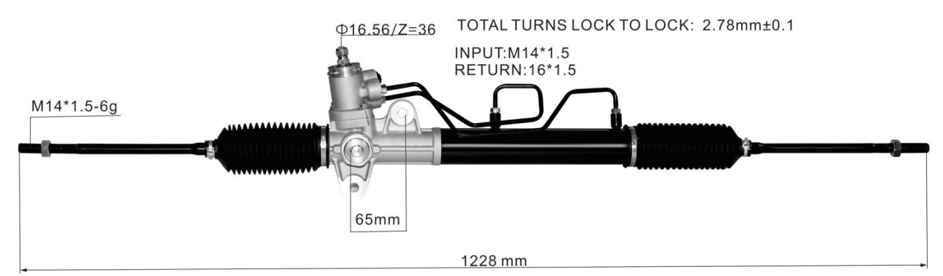 Kia Cerato 2004- Hydraulic Power Steering Rack | KITLAMT