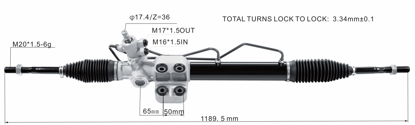 Mitsubishi Canter FB70 FE70B Hydraulic Power Steering Rack | KITLAMT