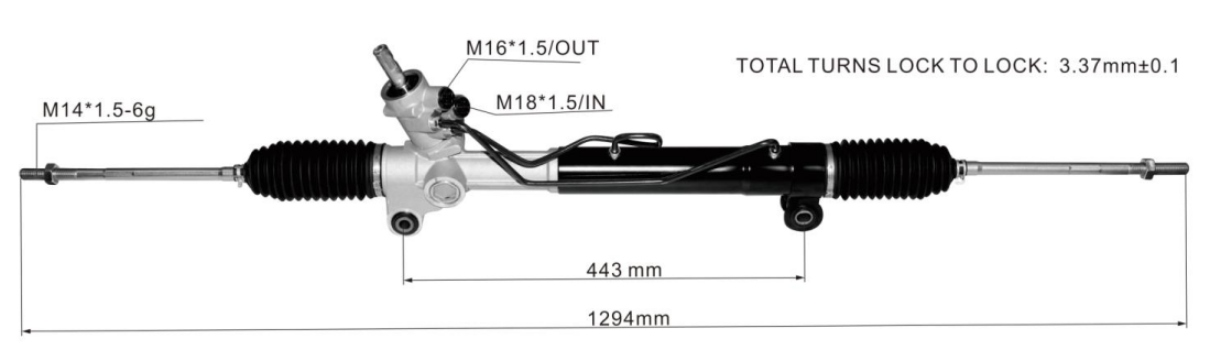 Chevrolet Captiva 2006- Hydraulic Power Steering Rack | KITLAMT