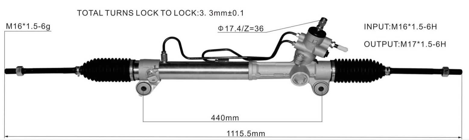 Corolla Fielder NZE124G Hydraulic Power Steering Rack | KITLAMT