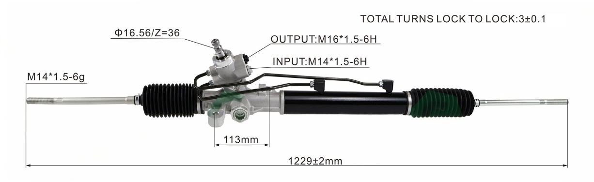 GETZ  Hyundai sprites Hydraulic Power Steering Rack | KITLAMT