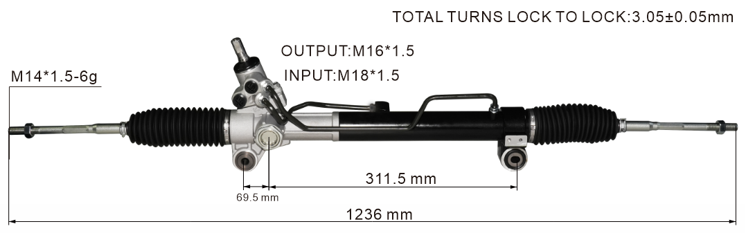 chevrolet Equinox Hydraulic Power Steering Rack | KITLAMT