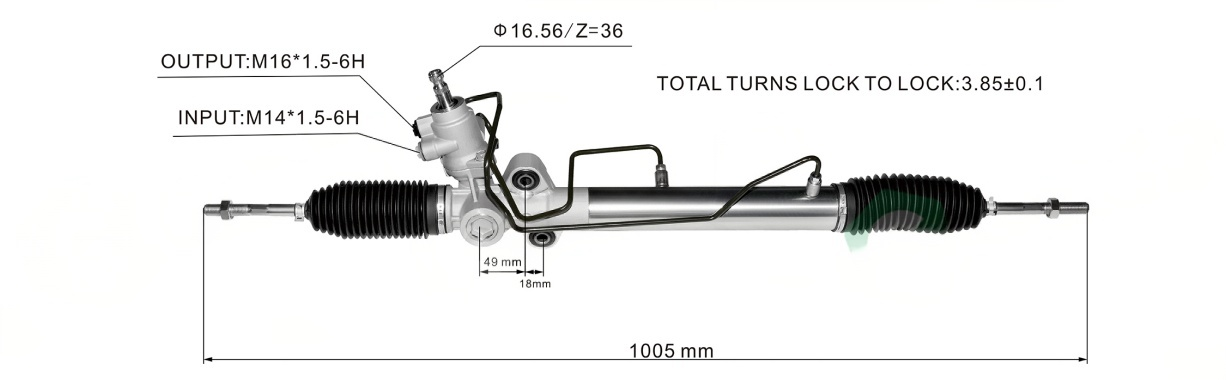 Mitsubishi Freeca 1997-2017 Hydraulic Power Steering Rack | KITLAMT