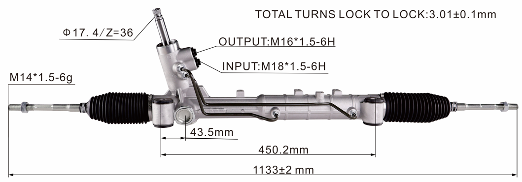 Chery Tiggo 7 Hydraulic Power Steering Rack | KITLAMT