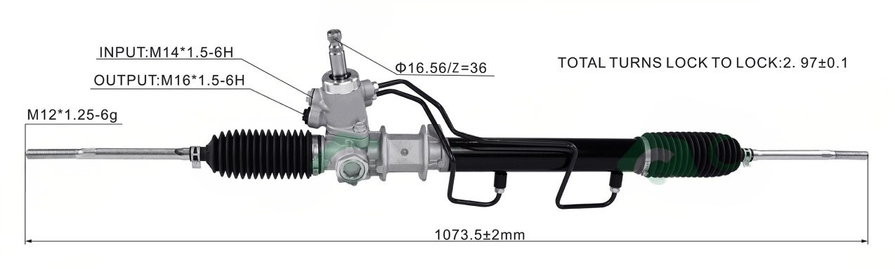 AMICA ATOS 97-00 Hydraulic Power Steering Rack | KITLAMT